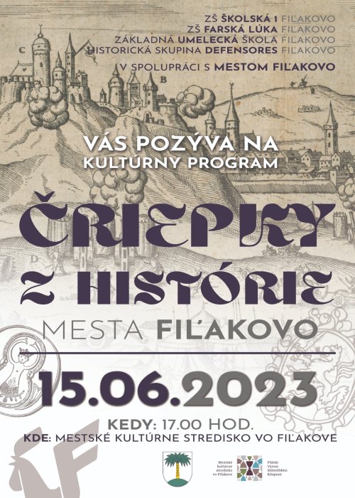 Čriepky z histórie mesta Fiľakovo - Pozvánka