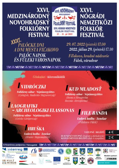 XXVI. Nógrádi Nemzetközi Folklór Fesztivál Füleken - Plakát