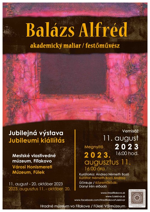 Balázs Alfréd - Jubilejná výstava - Plagát